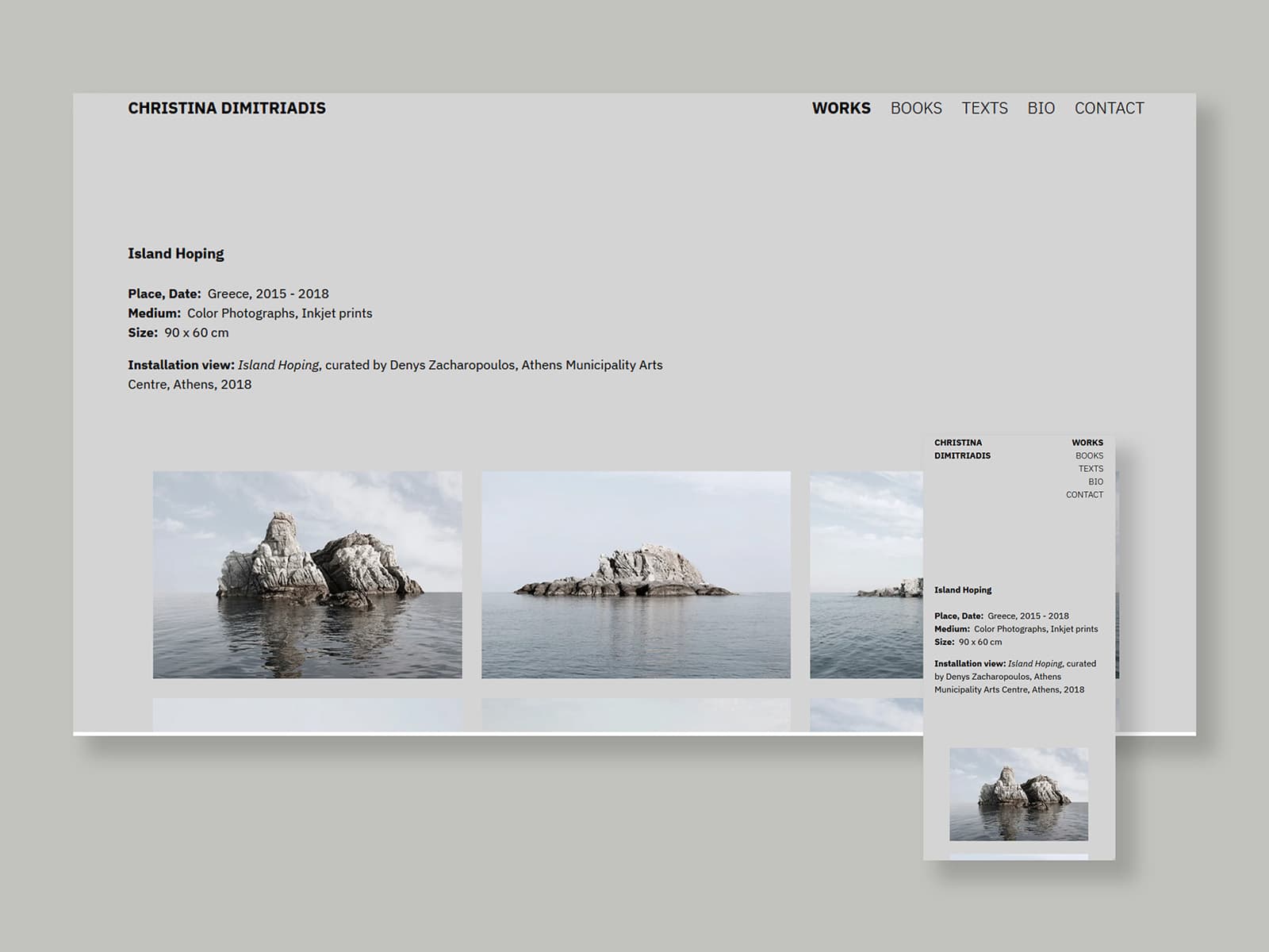 Christina Dimitriadis: Project page