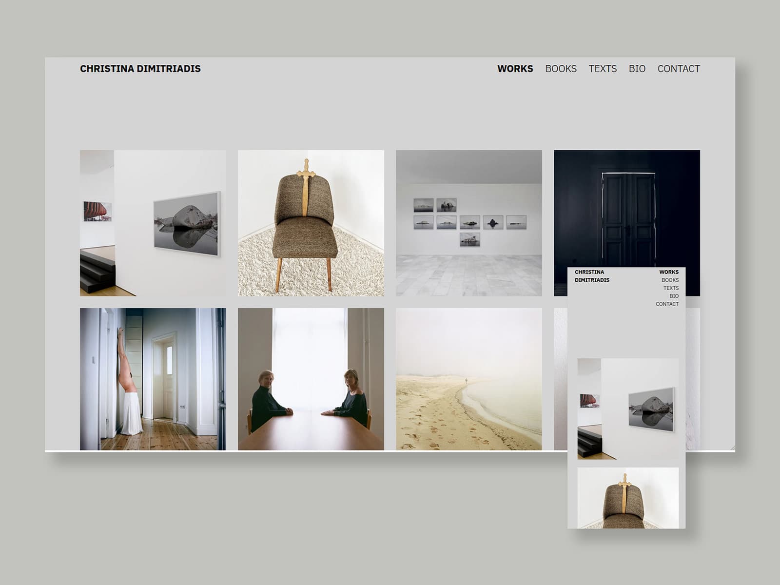 Christina Dimitriadis: Works index page