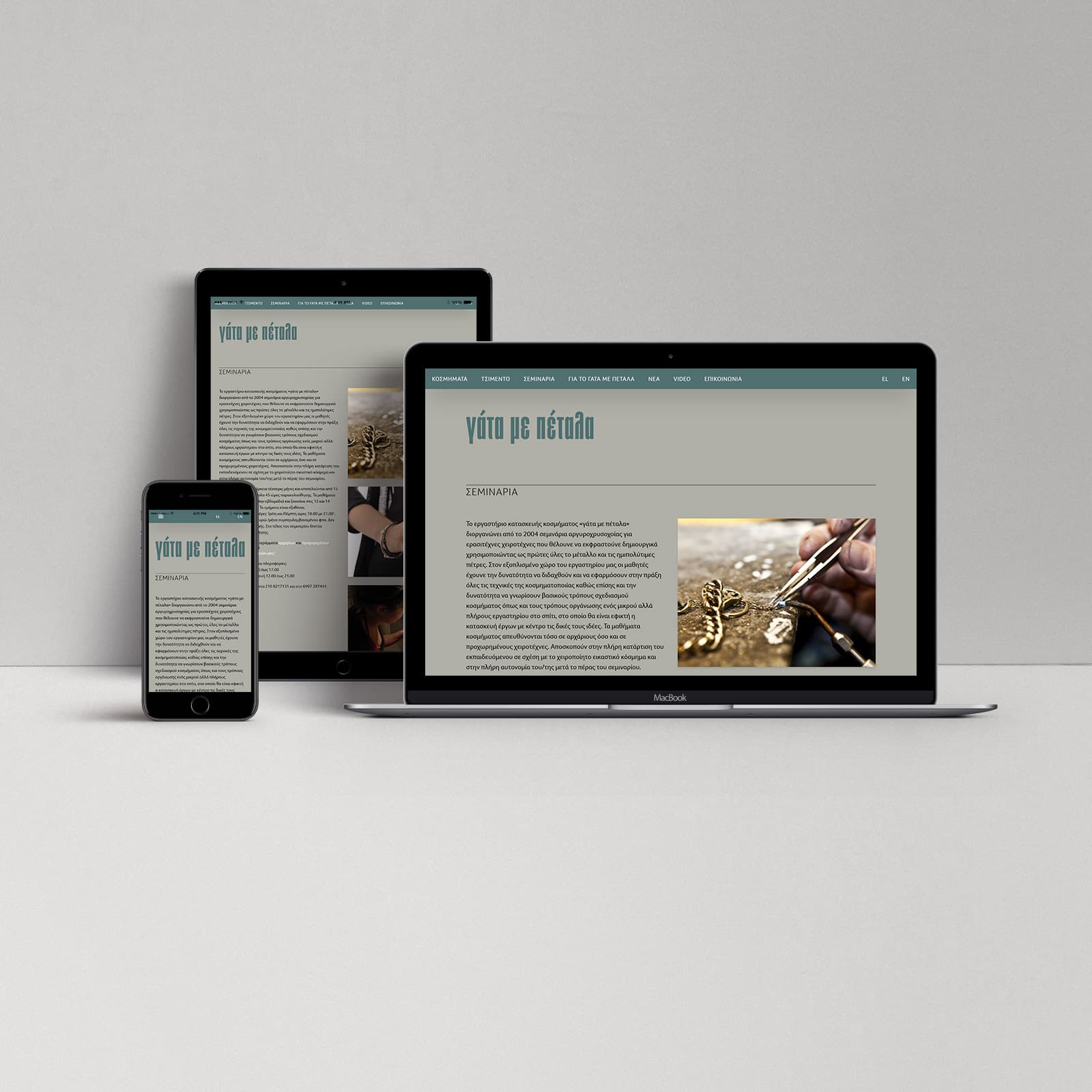 Gata me Petala: Seminars info page