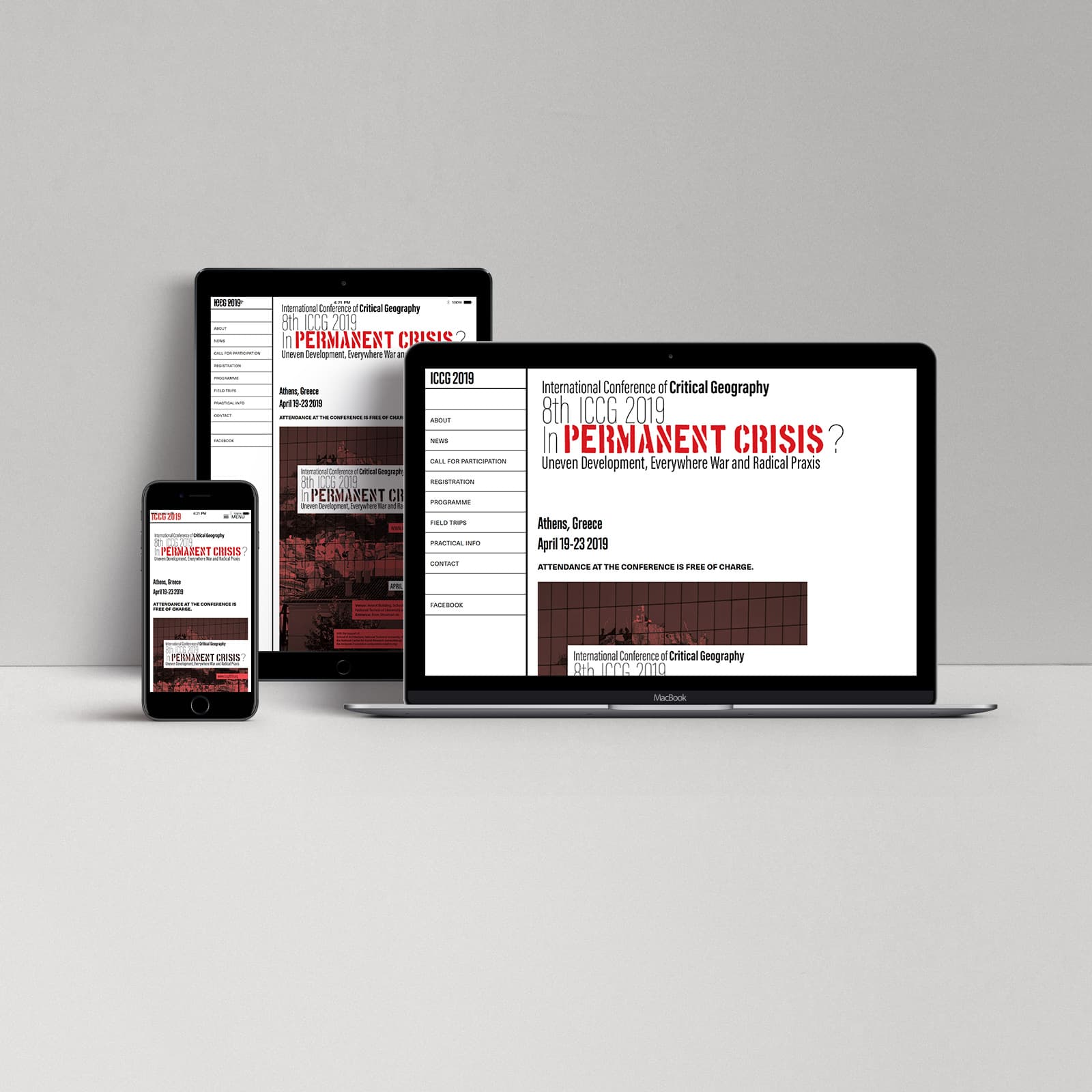 ICCG 2019: Website homepage