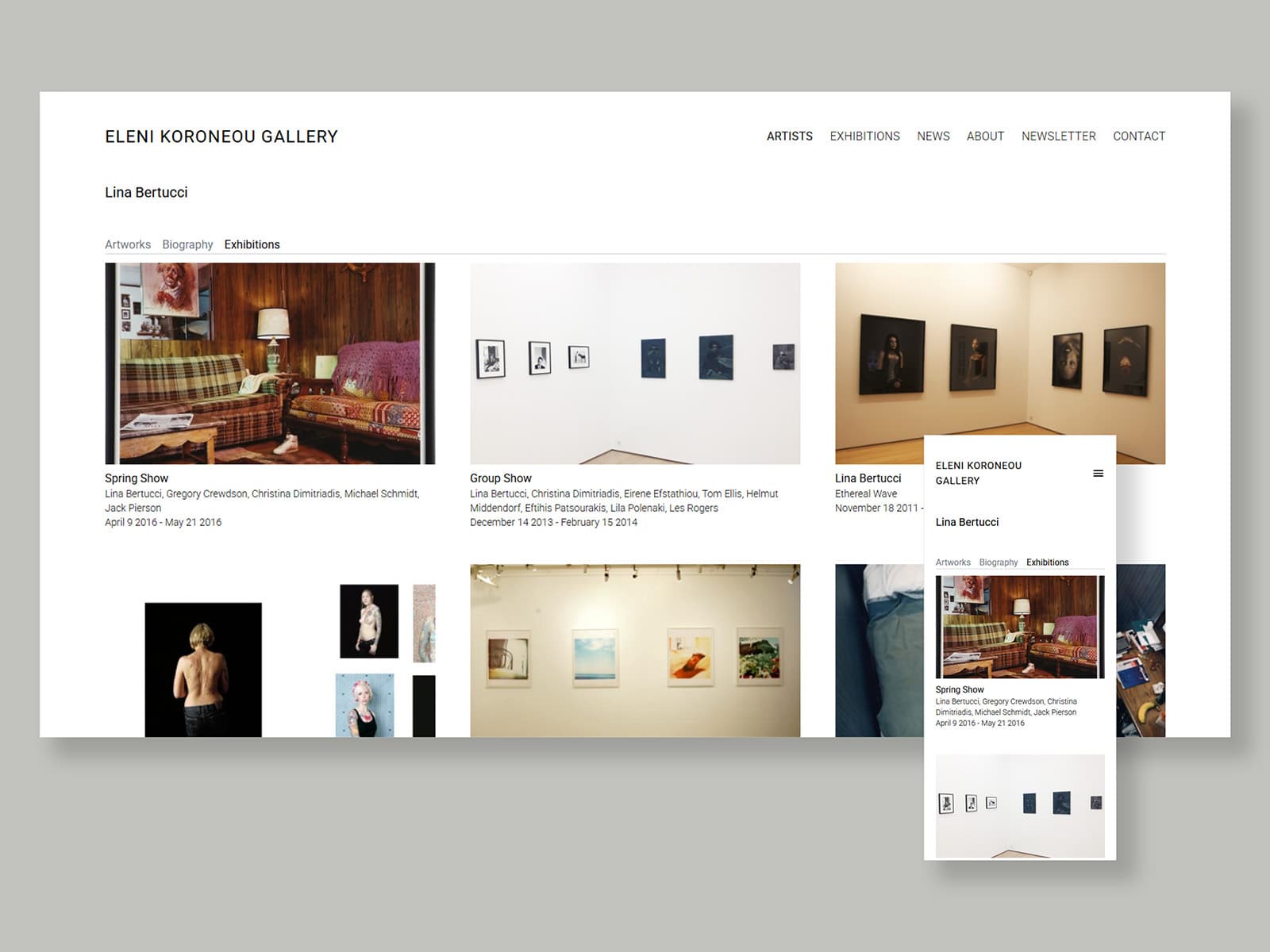 Eleni Koroneou Gallery: Artist page