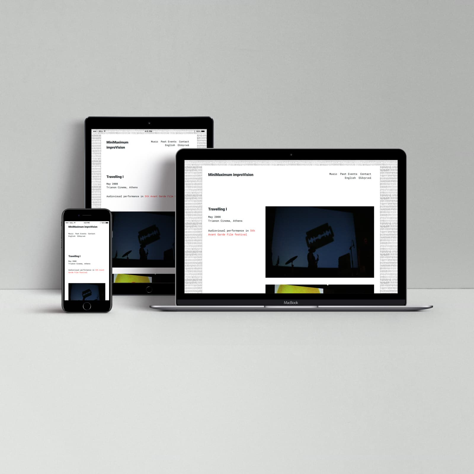 Minimaximum Improvision: Website project page
