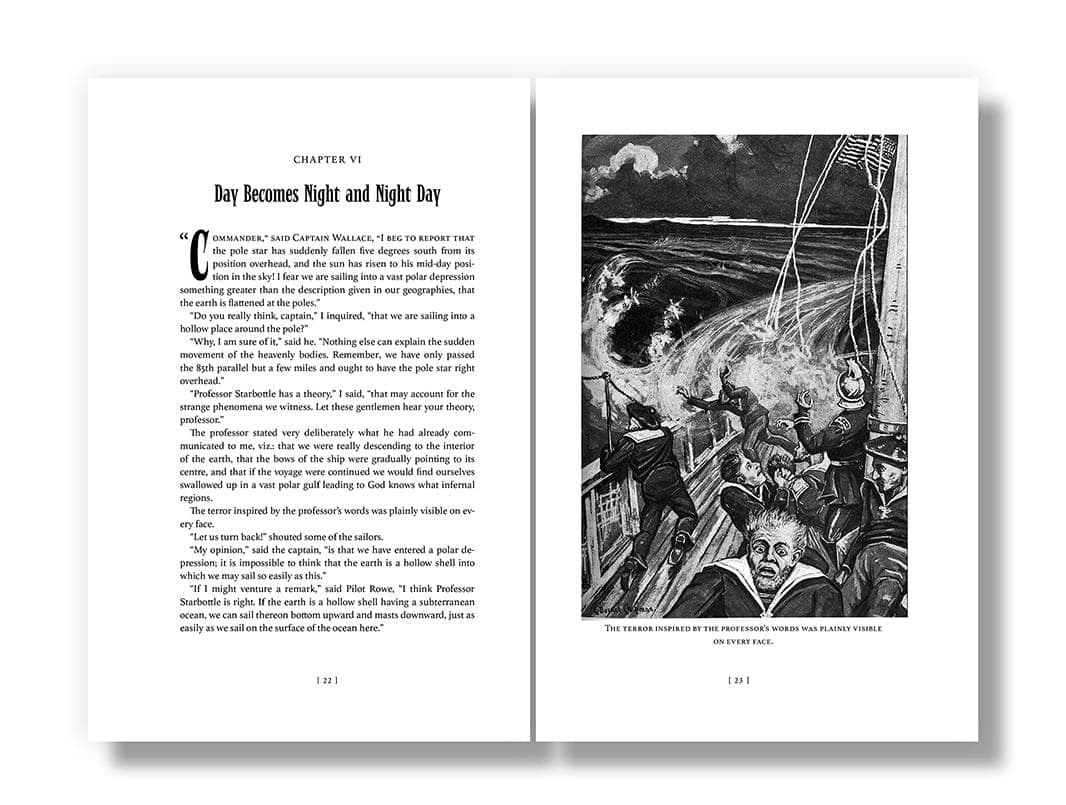 Scientific Romances: The Goddess of Atvatabar - book page spread